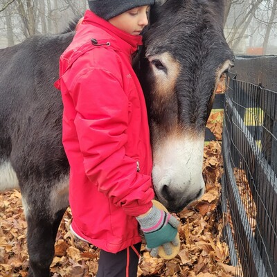 Hoss making a new friend!